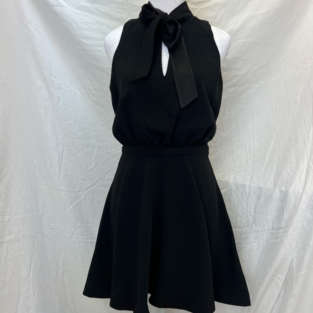 Elizabeth and James black sleeveless dress with tie in front. - Picture 2 of 12